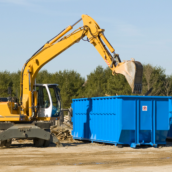 is there a minimum or maximum amount of waste i can put in a residential dumpster in Blawenburg NJ